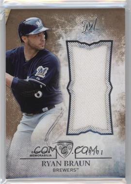 2015 Topps Triple Threads - Unity Single Jumbo Relics - Sepia #UJR-RBR - Ryan Braun /27