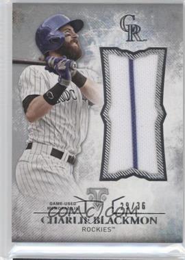 2015 Topps Triple Threads - Unity Single Jumbo Relics #UJR-CBL - Charlie Blackmon /36