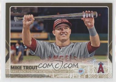 2015 Topps Update Series - [Base] - Gold #US227 - Checklist - Mike Trout (First Back-To-Back MLB All-Star Game MVP) /2015