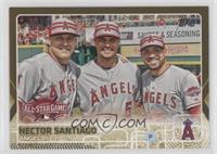 All-Star - Hector Santiago (Posed with Mike Trout, Albert Pujols) #/2,015