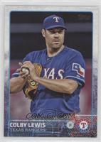 SP Photo Variation - Colby Lewis (Rubbing Ball)