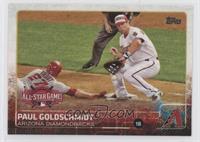 All-Star - Paul Goldschmidt (No Stats on Back; Mike Trout Sliding Into Base) [E…