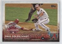 All-Star - Paul Goldschmidt (No Stats on Back; Mike Trout Sliding Into Base)