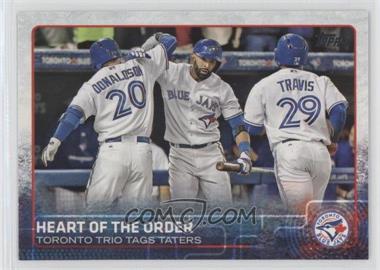 2015 Topps Update Series - [Base] #US187 - Heart of the Order (Toronto Trio Tags Taters)