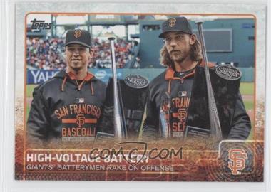 2015 Topps Update Series - [Base] #US21 - High-Voltage Battery (Giants Batterymen Rake on Offense)