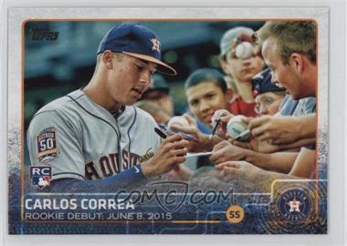 2015 Topps Update Series - [Base] #US251 - Rookie Debut - Carlos Correa