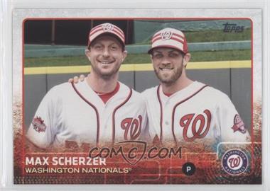 2015 Topps Update Series - [Base] #US300.2 - Max Scherzer (Sabermetric Back; Posed with Bryce Harper)