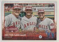 All-Star - Hector Santiago (Posed with Mike Trout, Albert Pujols)