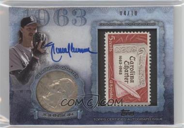 2015 Topps Update Series - Birth Year Coin and Stamp Autograph Cards - Quarter #QS-RJ - Randy Johnson /10