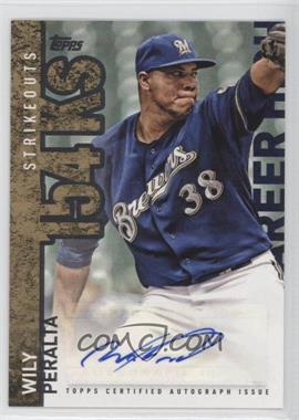 2015 Topps Update Series - Career High Autographs #CHA-WP - Wily Peralta