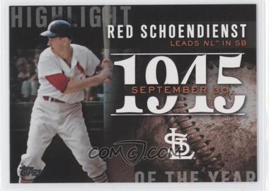 2015 Topps Update Series - Highlight of the Year #H-67 - Red Schoendienst