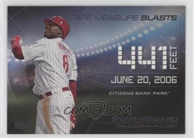 2015 Topps Update Series - Tape Measure Blasts #TMB-6 - Ryan Howard