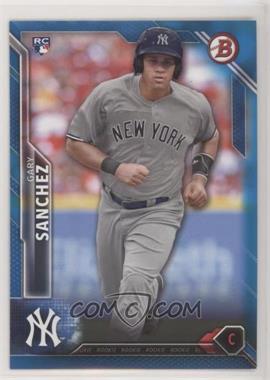 2016 Bowman - [Base] - Blue #143 - Rookies - Gary Sanchez /150