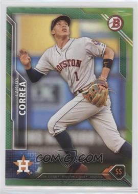 2016 Bowman - [Base] - Green #30 - Carlos Correa /99