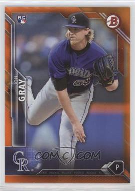 2016 Bowman - [Base] - Orange #134 - Rookies - Jon Gray /25