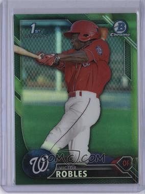 2016 Bowman - Chrome Prospects - Green Refractor #BCP10 - Victor Robles /99