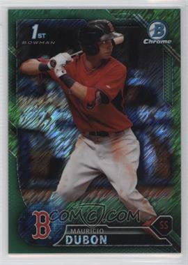 2016 Bowman - Chrome Prospects - Green Shimmer Refractor #BCP42 - Mauricio Dubon /99