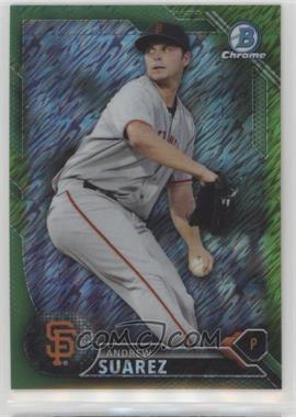 2016 Bowman - Chrome Prospects - Green Shimmer Refractor #BCP45 - Andrew Suarez /99