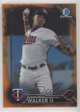 2016 Bowman - Chrome Prospects - Orange Refractor #BCP135 - Adam Brett Walker II /25