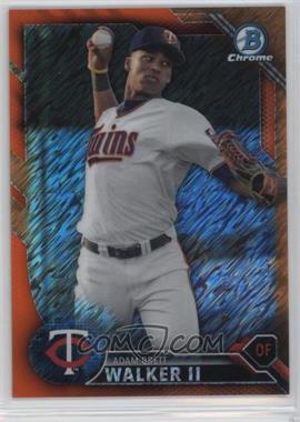 2016 Bowman - Chrome Prospects - Orange Shimmer Refractor #BCP135 - Adam Brett Walker II /25