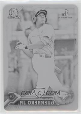 2016 Bowman - Chrome Prospects - Printing Plate Black #BCP55 - Vladimir Guerrero Jr. /1