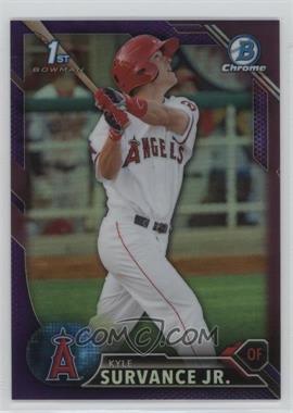 2016 Bowman - Chrome Prospects - Purple Refractor #BCP57 - Kyle Survance Jr. /250