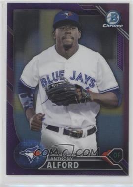 2016 Bowman - Chrome Prospects - Purple Refractor #BCP59 - Anthony Alford /250