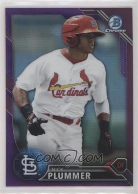 2016 Bowman - Chrome Prospects - Purple Refractor #BCP77 - Nick Plummer /250