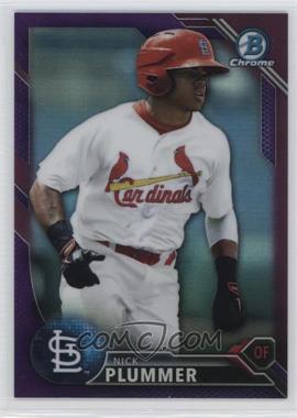 2016 Bowman - Chrome Prospects - Purple Refractor #BCP77 - Nick Plummer /250