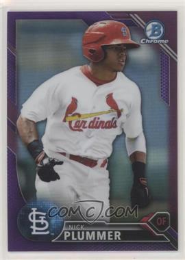 2016 Bowman - Chrome Prospects - Purple Refractor #BCP77 - Nick Plummer /250