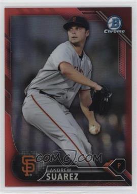 2016 Bowman - Chrome Prospects - Red Refractor #BCP45 - Andrew Suarez /5
