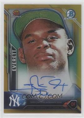 2016 Bowman - Chrome Rookie Recollections Autographs - Gold Refractor #RRA-CE - Carl Everett /50