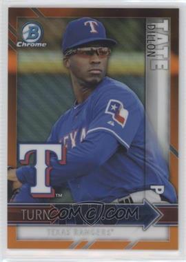 2016 Bowman - Chrome Turn Two - Orange Refractor #TT-TB - Dillon Tate, Lewis Brinson /25