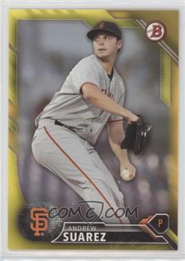 2016 Bowman - Prospects - Yellow #BP45 - Andrew Suarez