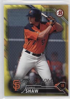 2016 Bowman - Prospects - Yellow #BP84 - Chris Shaw