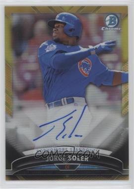 2016 Bowman - Sophomore Standouts Autographs - Gold Refractor #SSA-JS - Jorge Soler /50