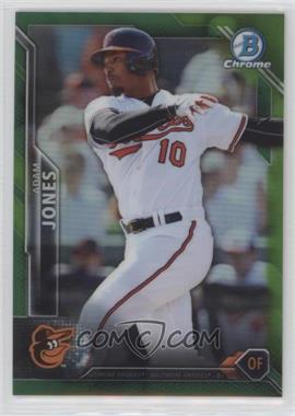 2016 Bowman Chrome - [Base] - Green Refractor #43 - Adam Jones /99