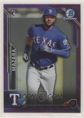 2016 Bowman Chrome - [Base] - Purple Refractor #10 - Nomar Mazara /250