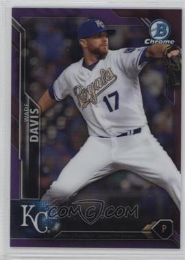 2016 Bowman Chrome - [Base] - Purple Refractor #13 - Wade Davis /250