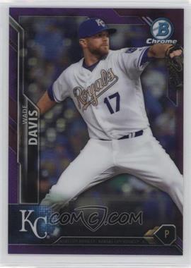 2016 Bowman Chrome - [Base] - Purple Refractor #13 - Wade Davis /250