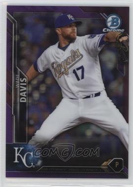 2016 Bowman Chrome - [Base] - Purple Refractor #13 - Wade Davis /250