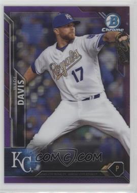 2016 Bowman Chrome - [Base] - Purple Refractor #13 - Wade Davis /250