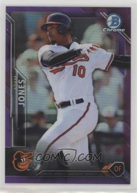 2016 Bowman Chrome - [Base] - Purple Refractor #43 - Adam Jones /250