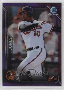 2016 Bowman Chrome - [Base] - Purple Refractor #43 - Adam Jones /250