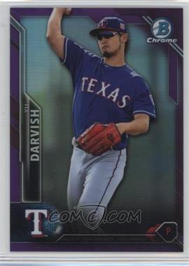 2016 Bowman Chrome - [Base] - Purple Refractor #47 - Yu Darvish /250