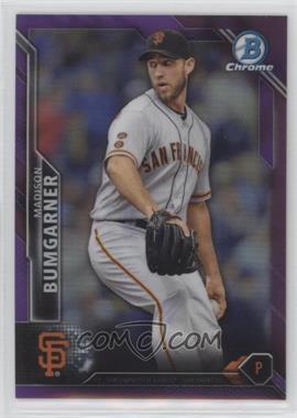 2016 Bowman Chrome - [Base] - Purple Refractor #58 - Madison Bumgarner /250