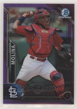 2016 Bowman Chrome - [Base] - Purple Refractor #62 - Yadier Molina /250