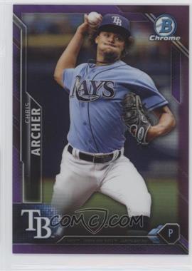 2016 Bowman Chrome - [Base] - Purple Refractor #65 - Chris Archer /250