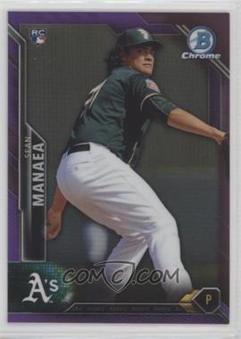 2016 Bowman Chrome - [Base] - Purple Refractor #71 - Sean Manaea /250