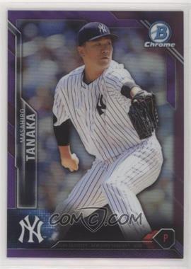 2016 Bowman Chrome - [Base] - Purple Refractor #81 - Masahiro Tanaka /250